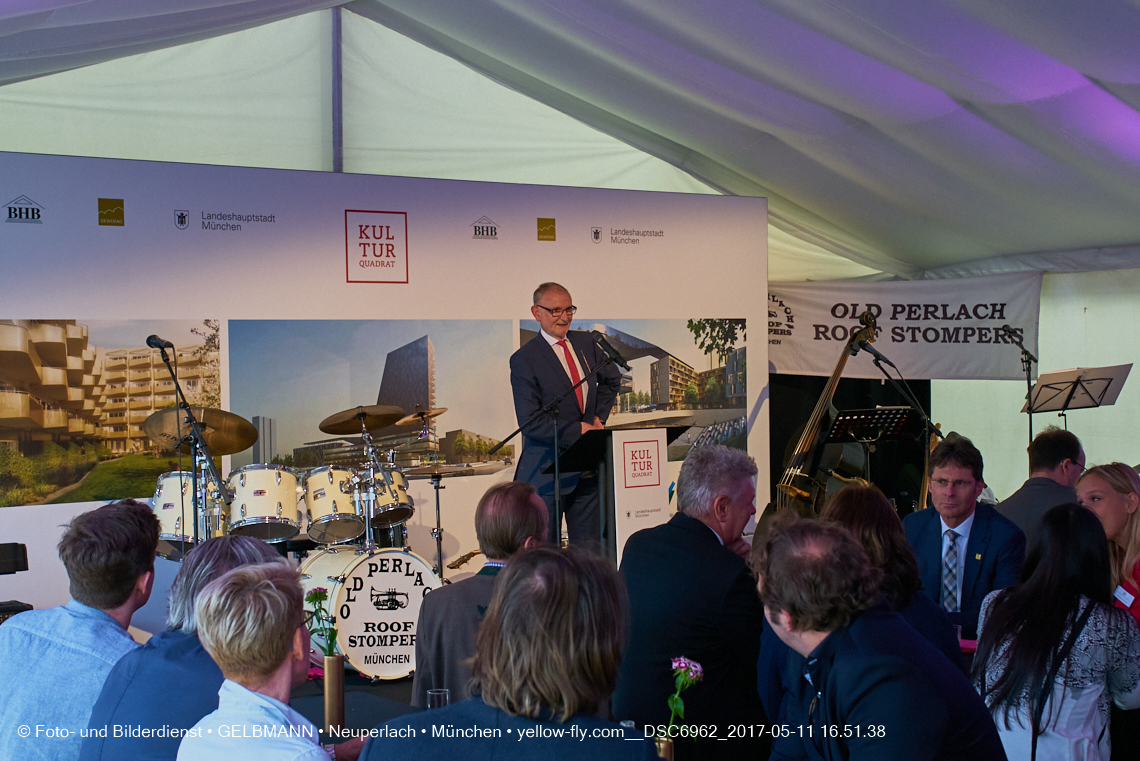 11. Mai 2017 - Grundsteinlegung für die LOGE und dem Kulturquadrat in Neuperlach